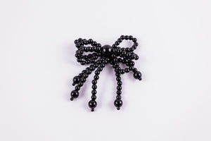 Aplikacija masna od perli/ Pearls bow application #10014 - almecouturier